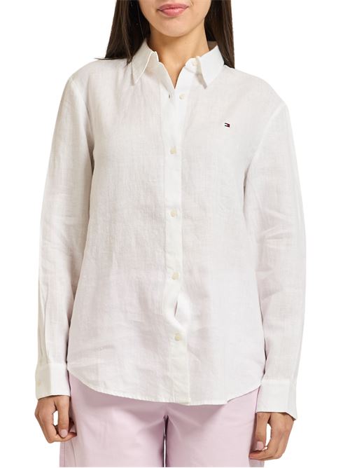 Camicia in lino relaxed fit Tommy Hilfiger | WW0WW44679YCF